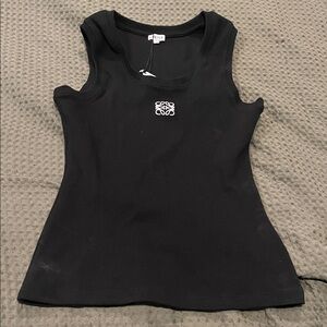 Loewe Black Tank Top with Logo